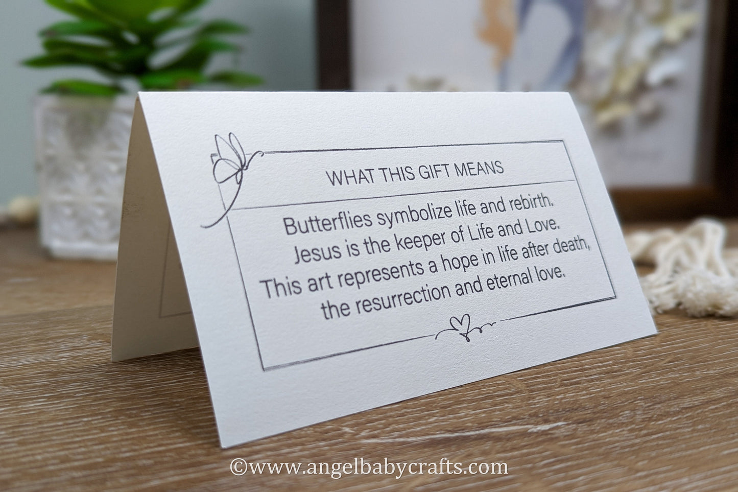 3D Jesus Holding Twins With Butterflies Miscarriage Gift