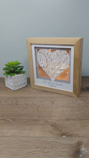 3D Lighted Heart Defect Memorial Gift | Infant Loss Gift CHD Awareness Gift