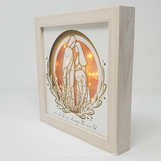 3D Lighted Nativity Joseph and Mary | Christmas Décor