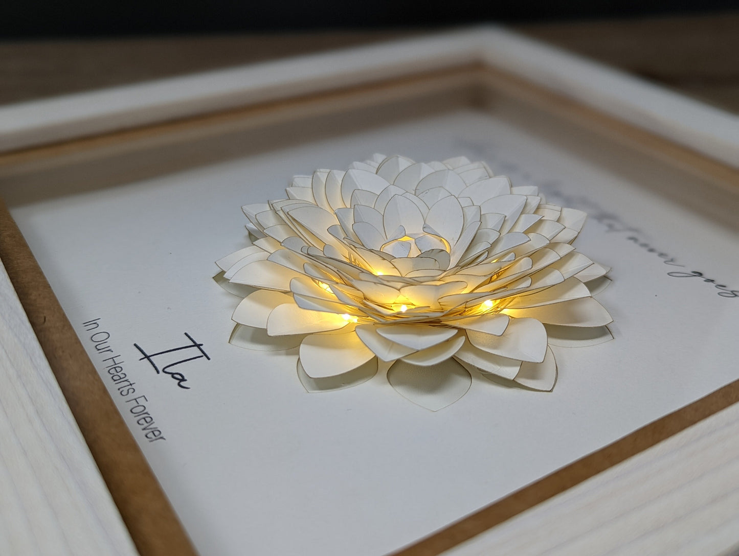 3D Lighted Dahlia Memorial Gift | Infant Loss | Loss of a Daughter | Loss of a Mother | Loss of a Wife