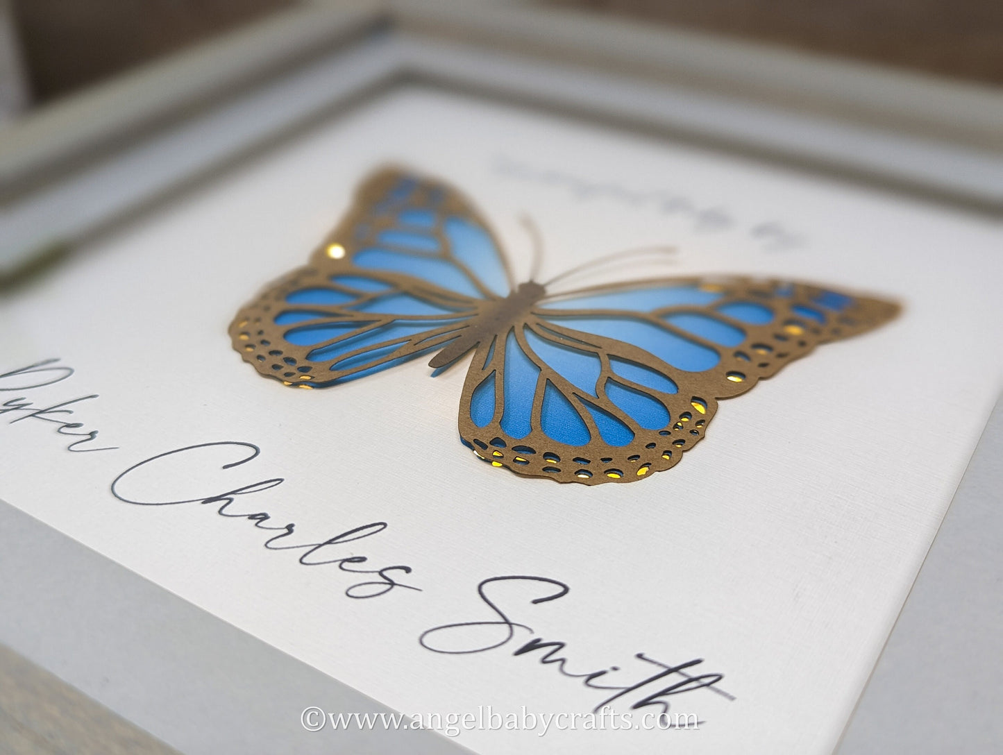 Butterfly Memorial Gift for Baby Loss Miscarriage, Lighting Optional (See Styles)