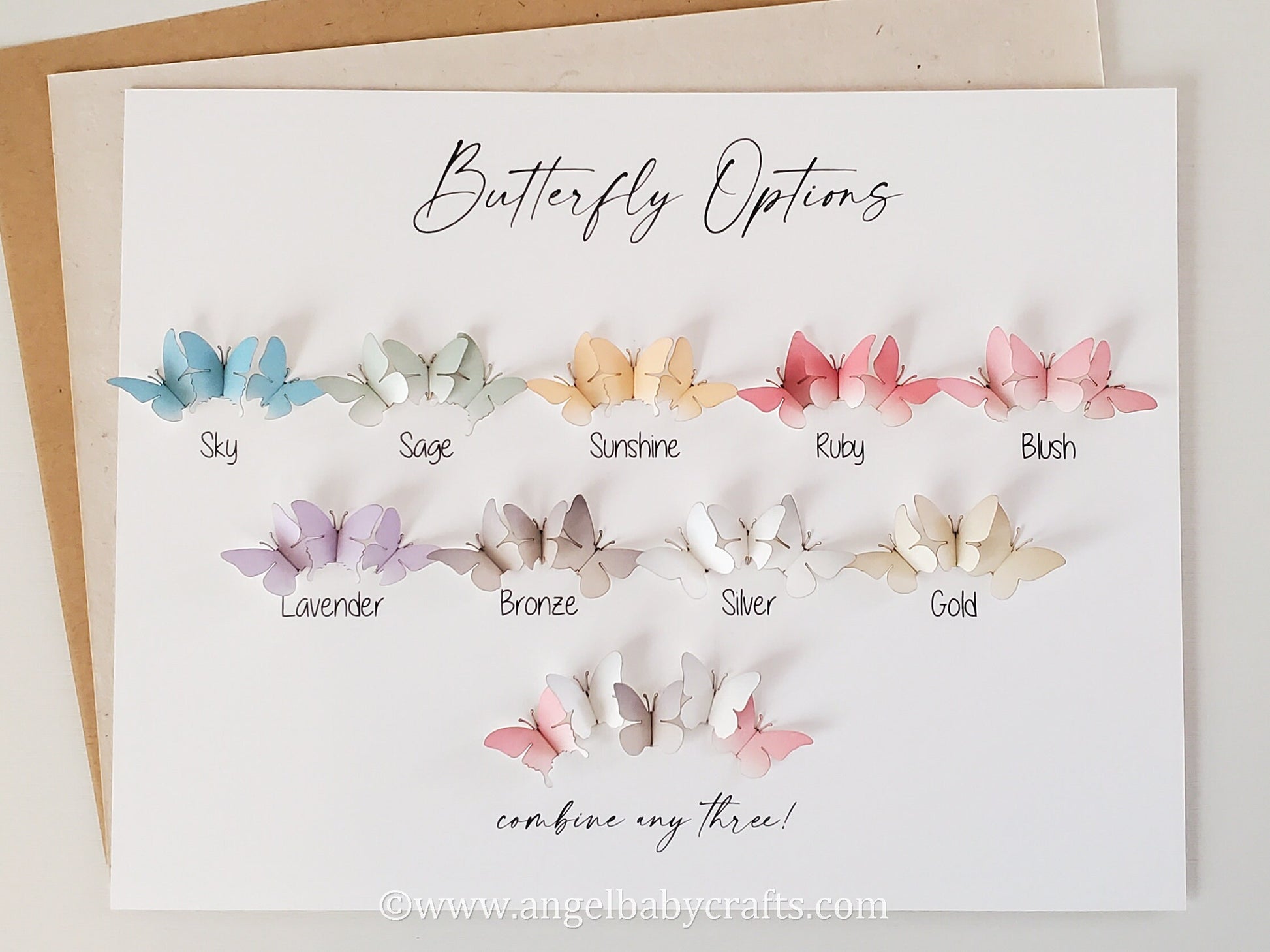 Butterfly Memorial Gift for Baby Loss Miscarriage, Lighting Optional (See Styles)