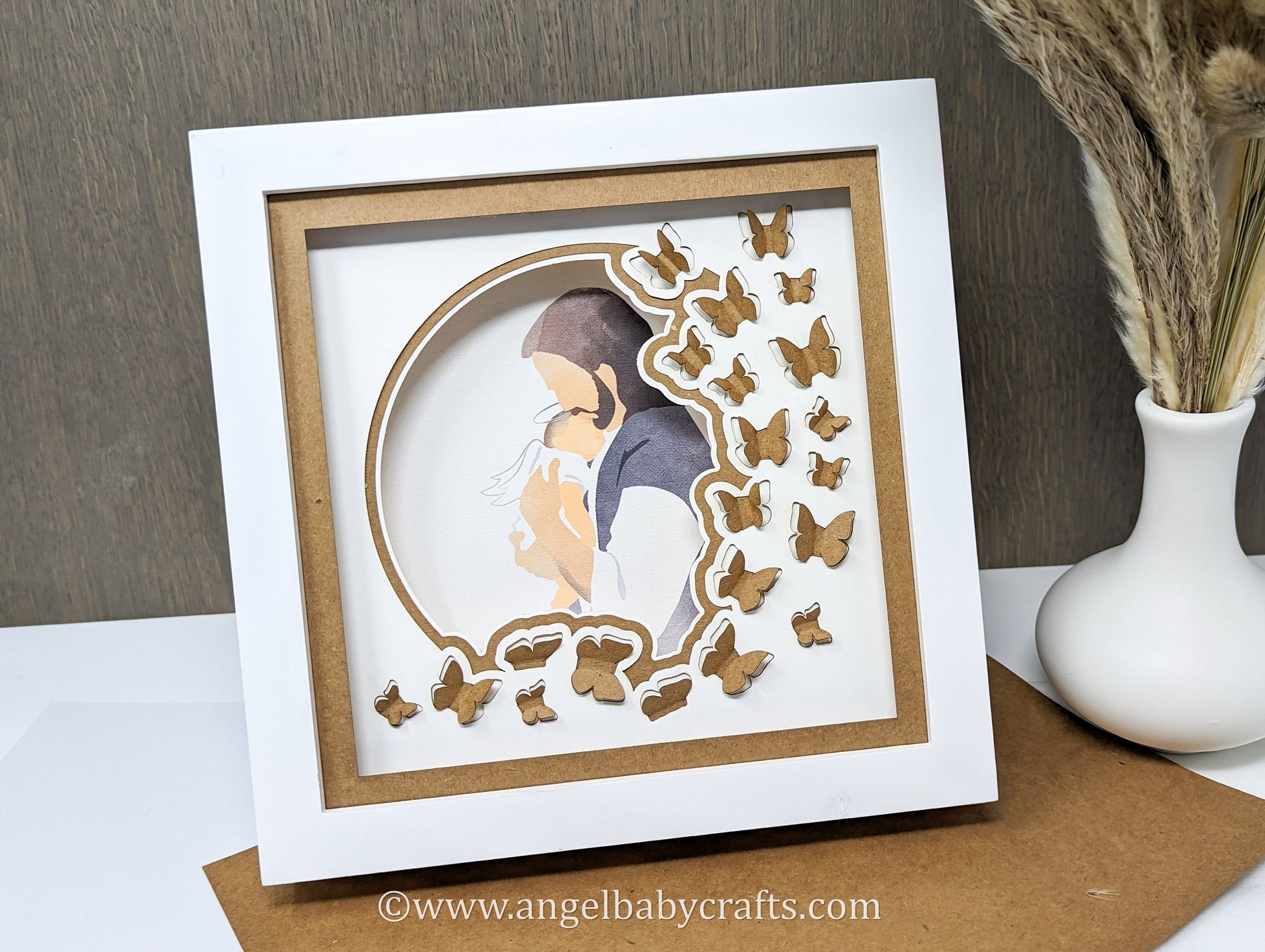 Miscarriage Sympathy Shadow Box Gift Idea DIY Do it Yourself