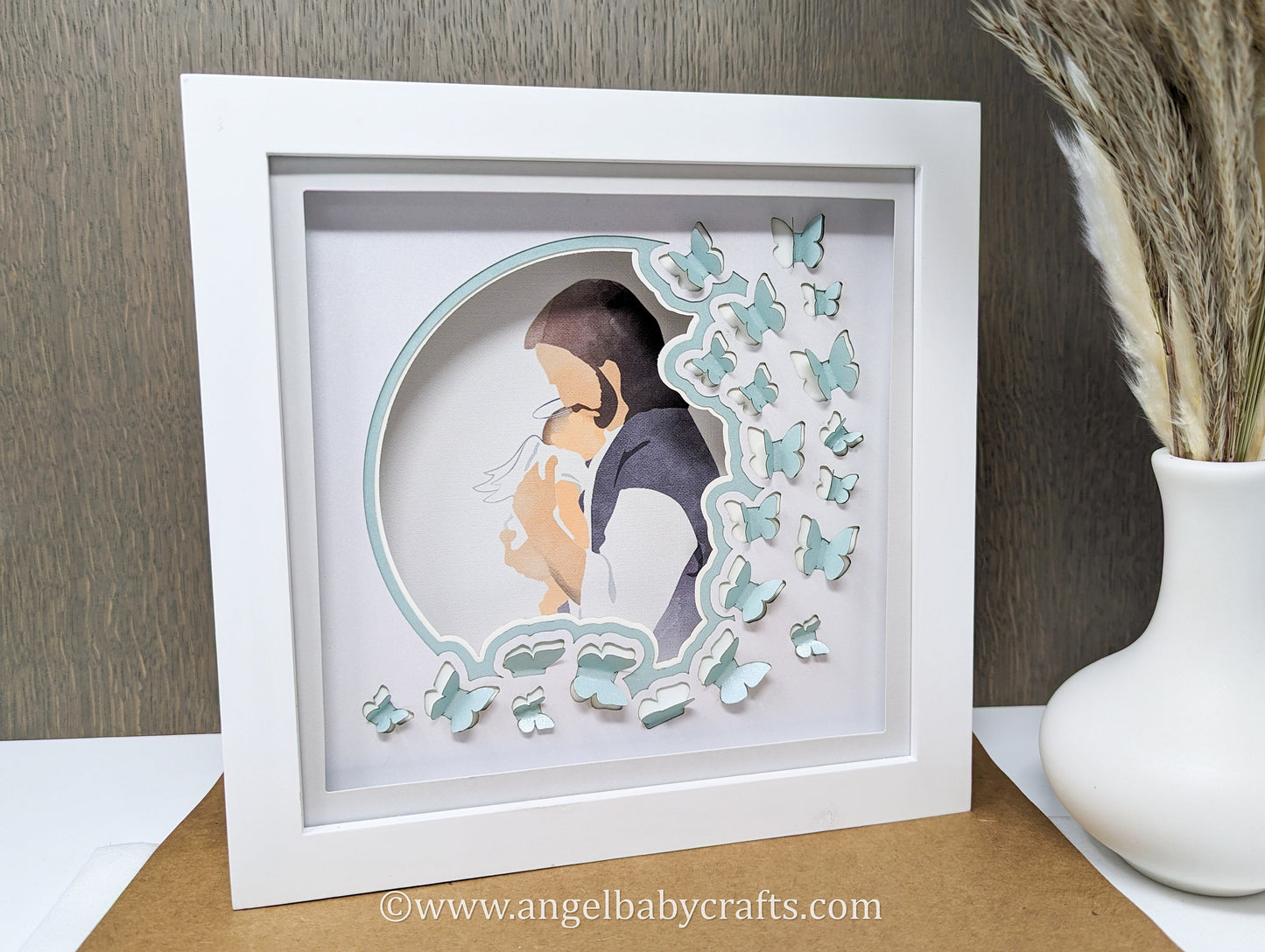 Miscarriage Sympathy Shadow Box Gift Idea DIY Do it Yourself