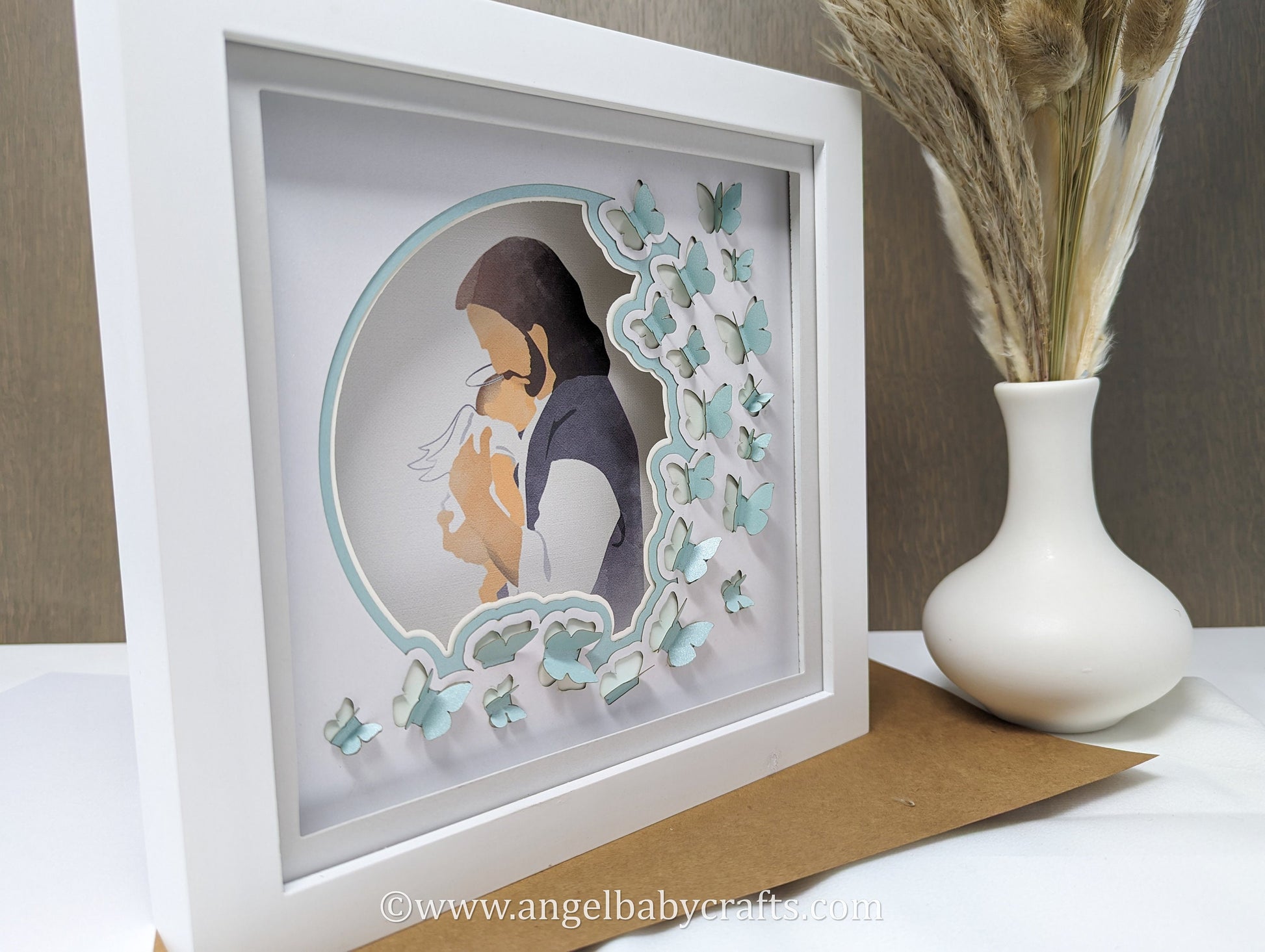 Miscarriage Sympathy Shadow Box Gift Idea DIY Do it Yourself