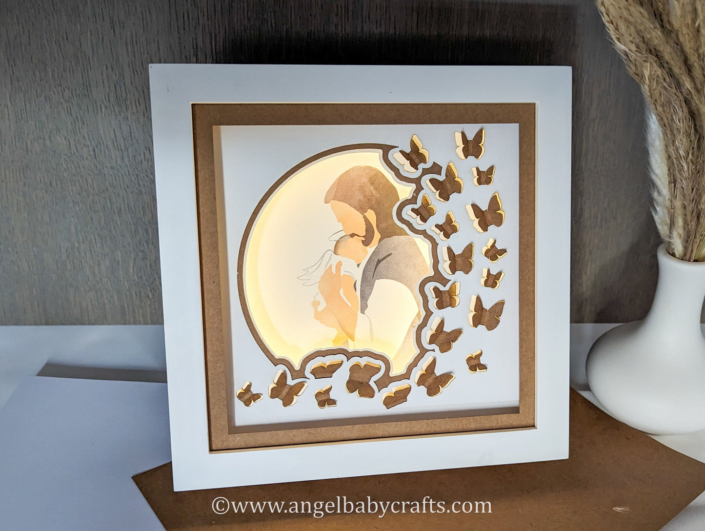 Miscarriage Sympathy Shadow Box Gift Idea DIY Do it Yourself