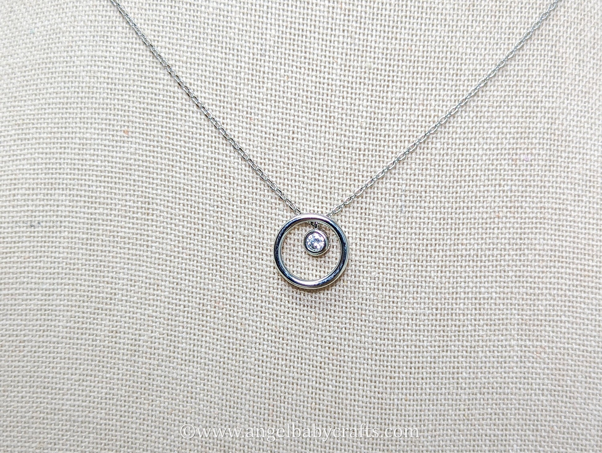 I'll Never Let You Go Miscarriage Necklace: A Symbol of Eternal Love and Remembrance in Silver.