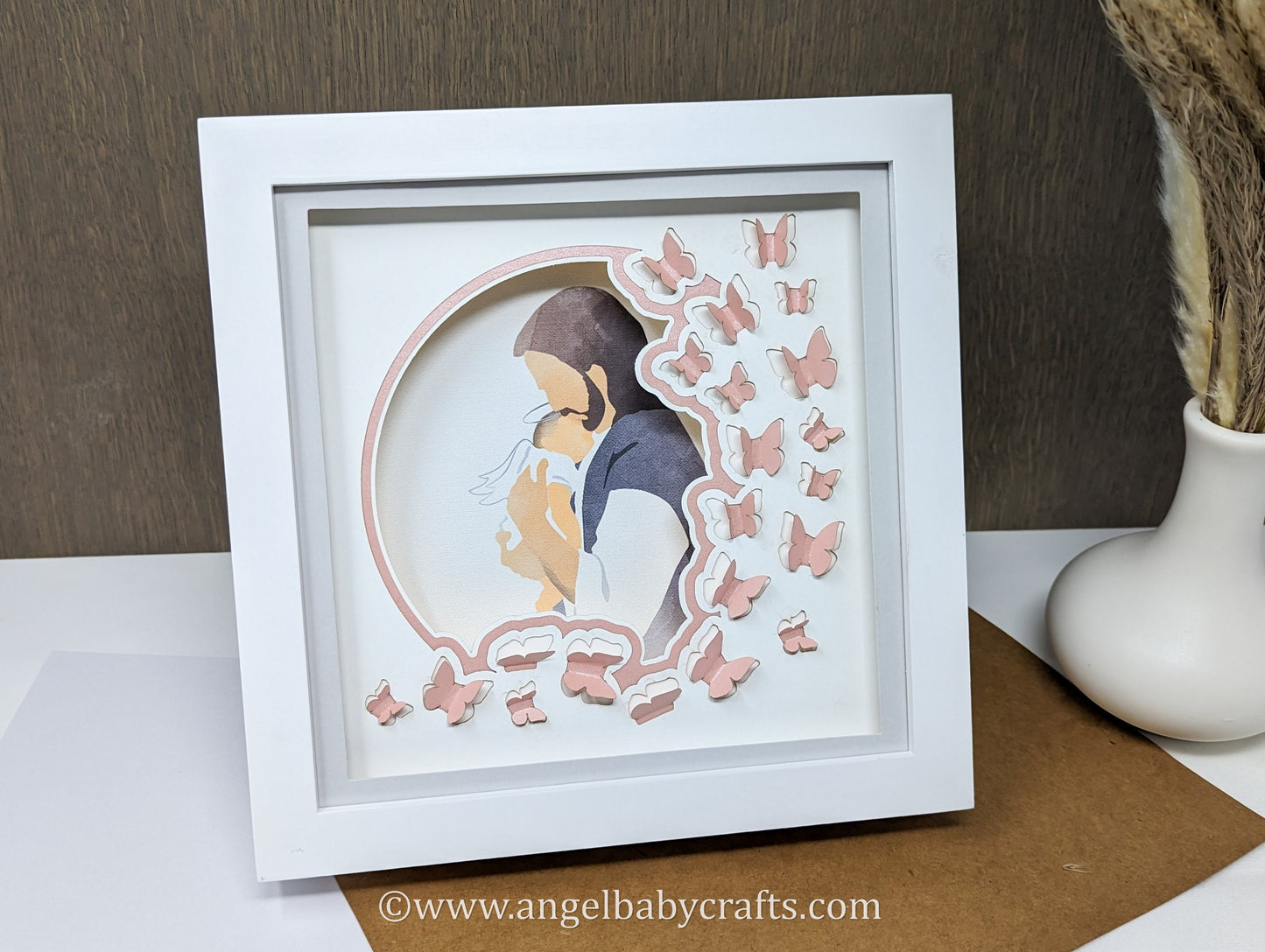 Miscarriage Sympathy Shadow Box Gift Idea DIY Do it Yourself