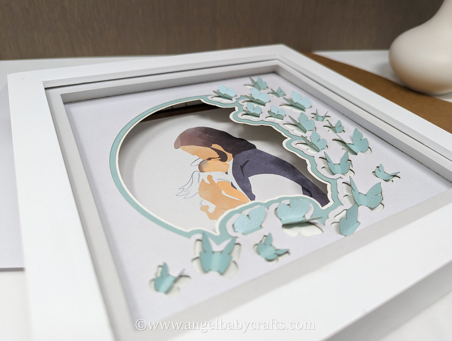 Miscarriage Sympathy Shadow Box Gift Idea DIY Do it Yourself