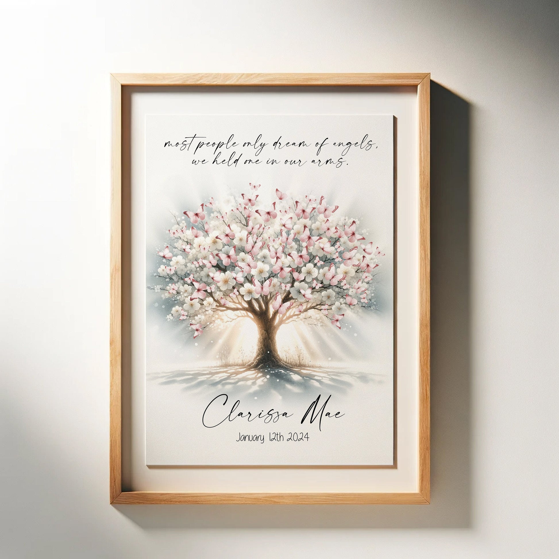 Butterfly Tree Personalized Memorial Art