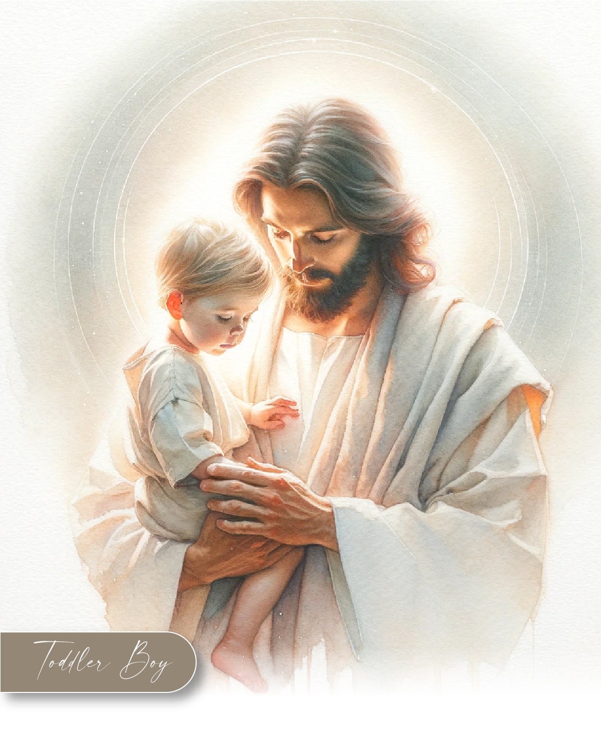 Safe in the Arms of Jesus - Infant Memorial Digital Print File for Cards, Programs, and Frames