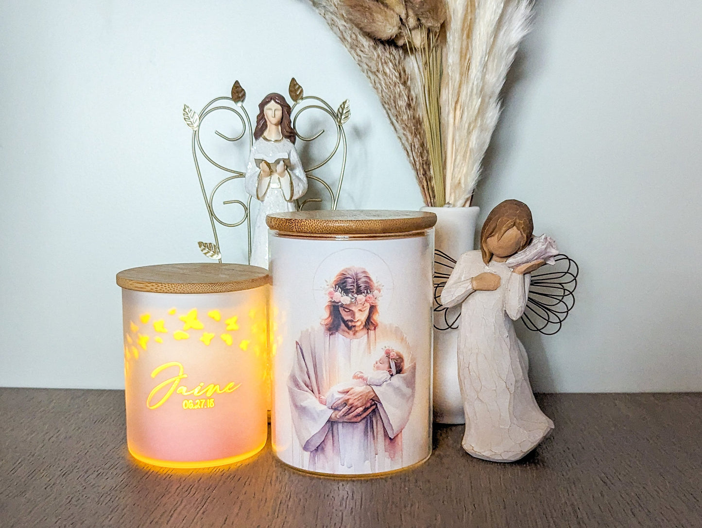 Safe in the Arms of Jesus - Nightlight miscarriage gift for Infants and Angel Babies