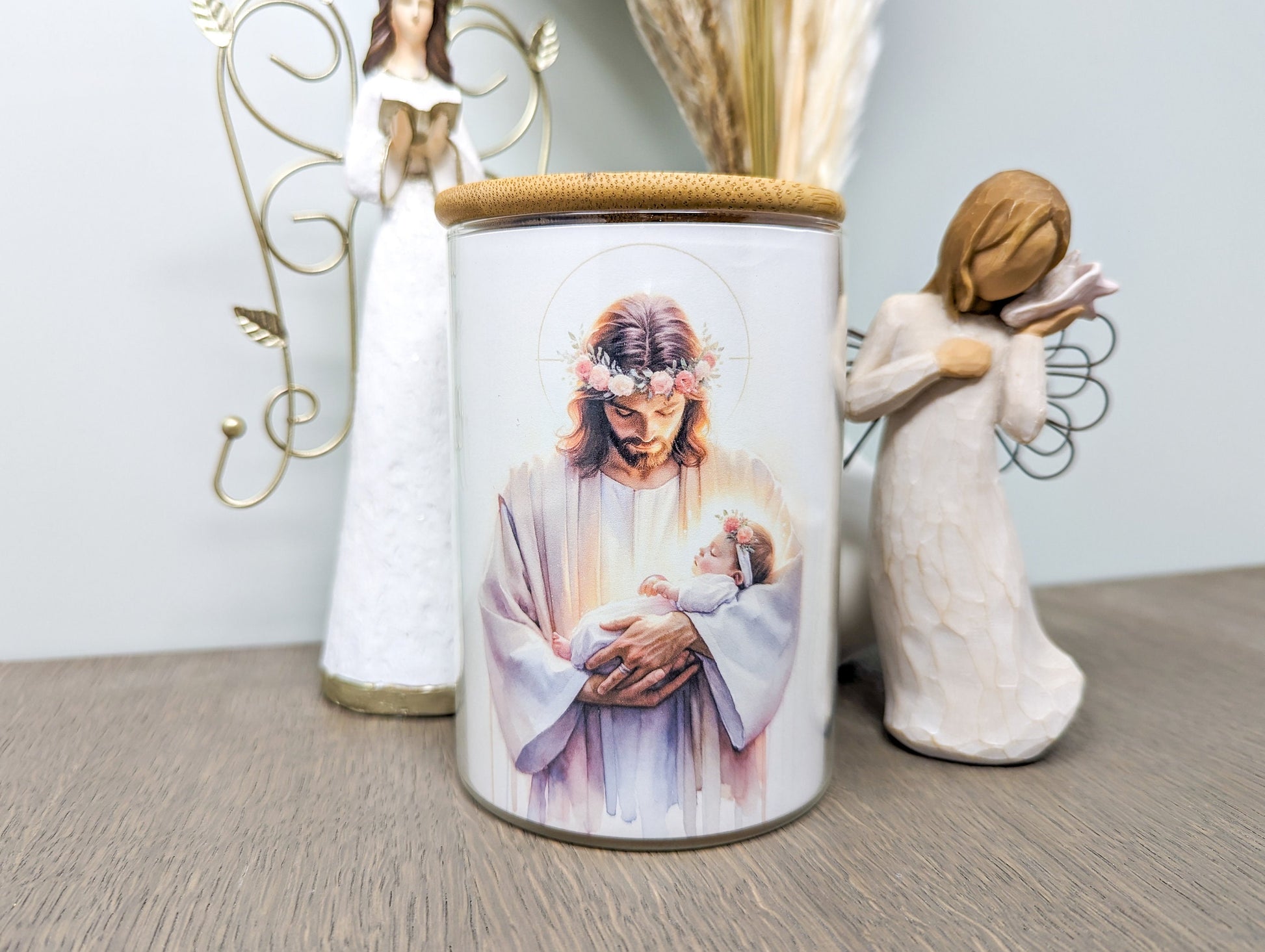 Safe in the Arms of Jesus - Nightlight miscarriage gift for Infants and Angel Babies