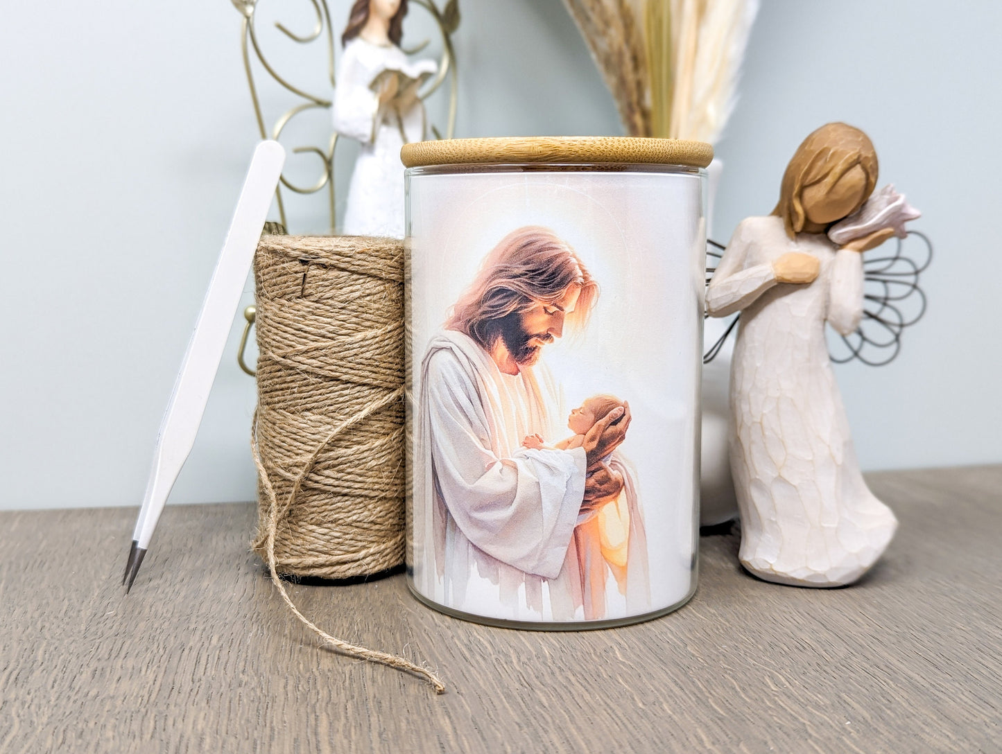 Safe in the Arms of Jesus - Nightlight miscarriage gift for Infants and Angel Babies