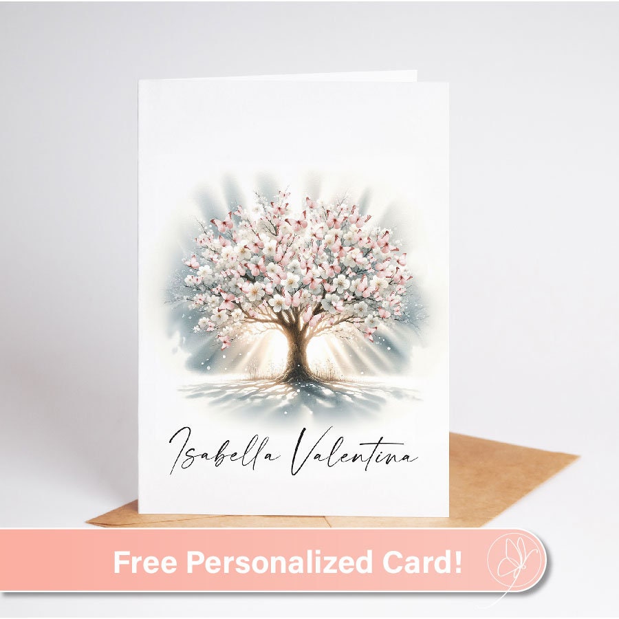 Miscarriage Gift - Butterfly Tree Framed 3D Art - Free Card with Gift!