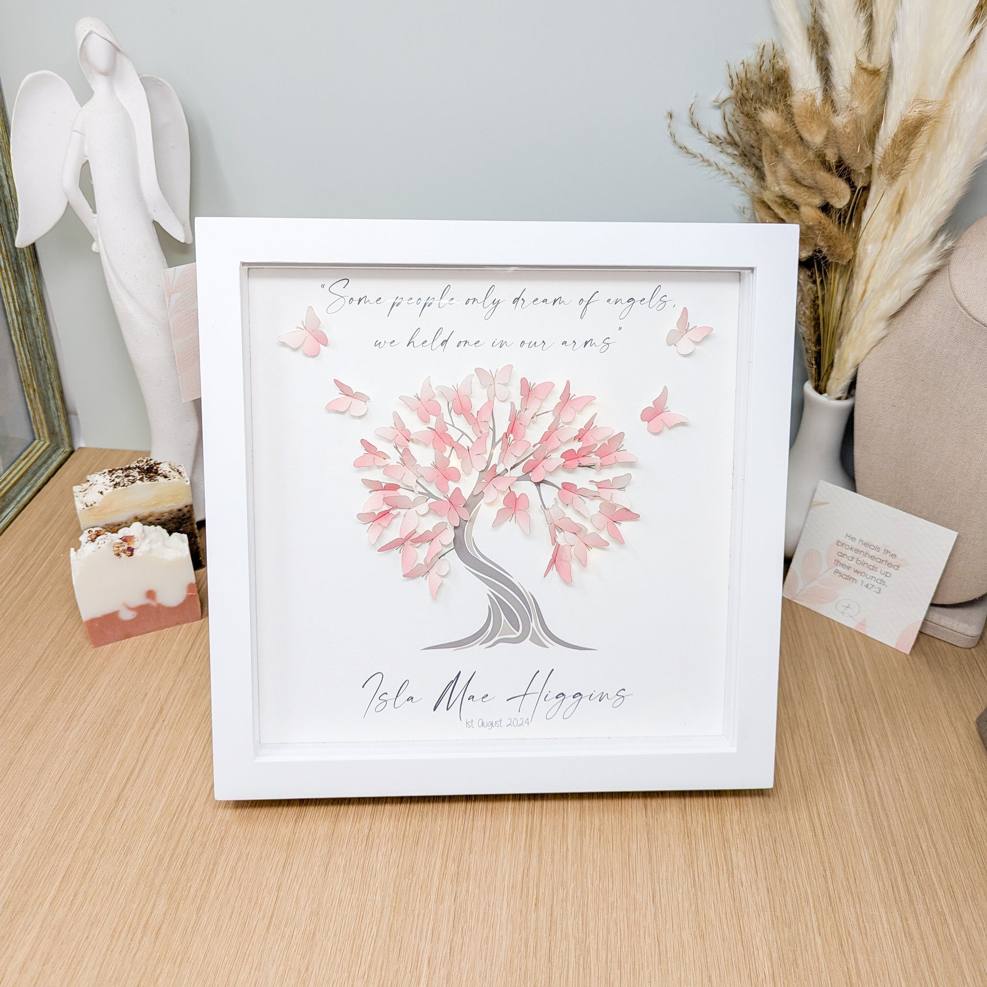 Miscarriage Gift - Butterfly Tree Framed 3D Art