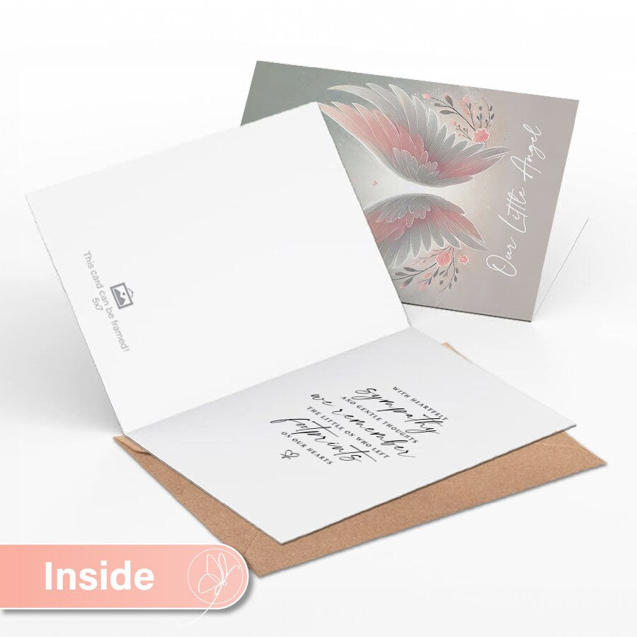 Miscarriage Card Infant Loss Awareness Month Card Inside