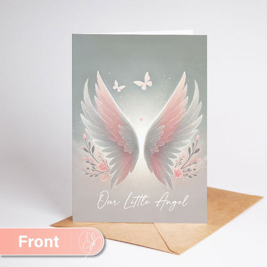 Miscarriage Card Infant Loss Awareness Month Card - Front Girl