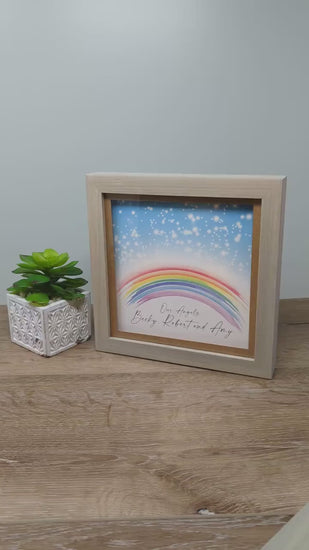 Lighted Rainbow with Fireflies Memorial Gift | Miscarriage Rainbow Baby Gift