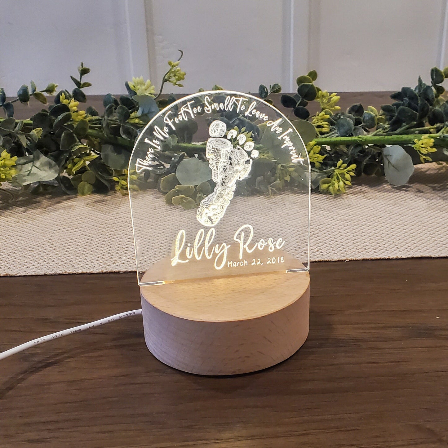 Personalized night light, nursery decor, personalized infant loss miscarriage gift