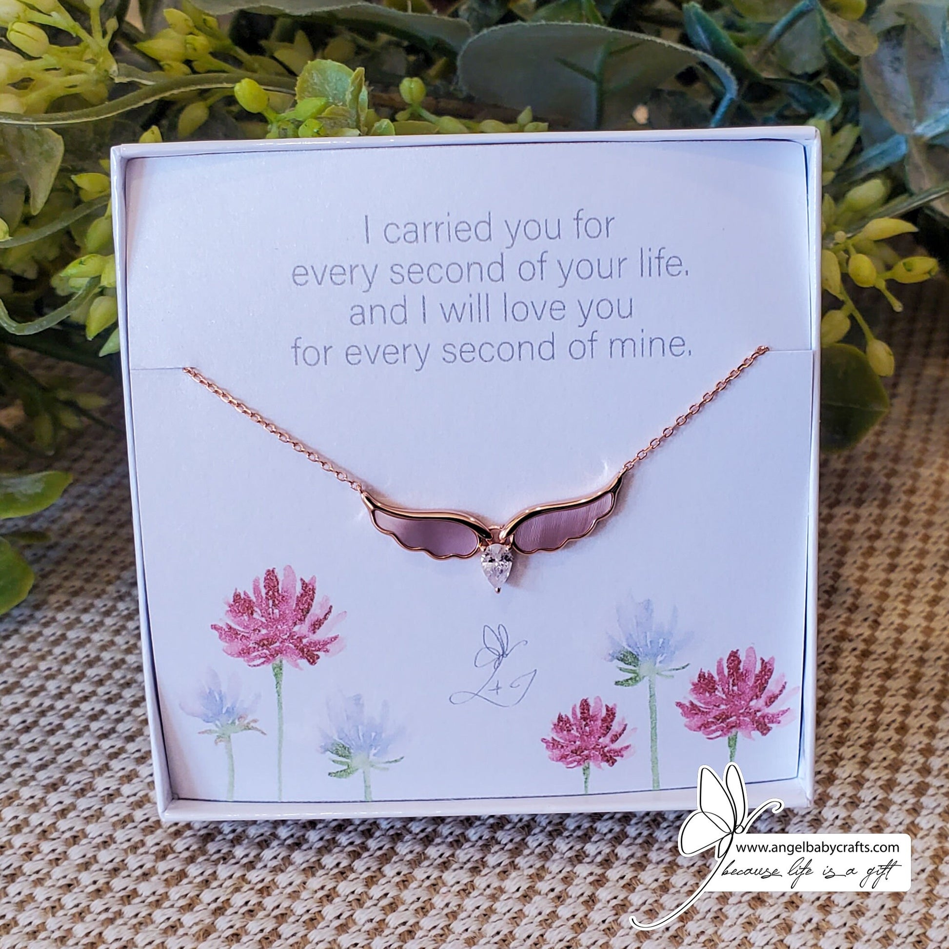 Infant Loss Necklace - Rose Gold | Miscarriage Jewelry | Sympathy Jewelry
