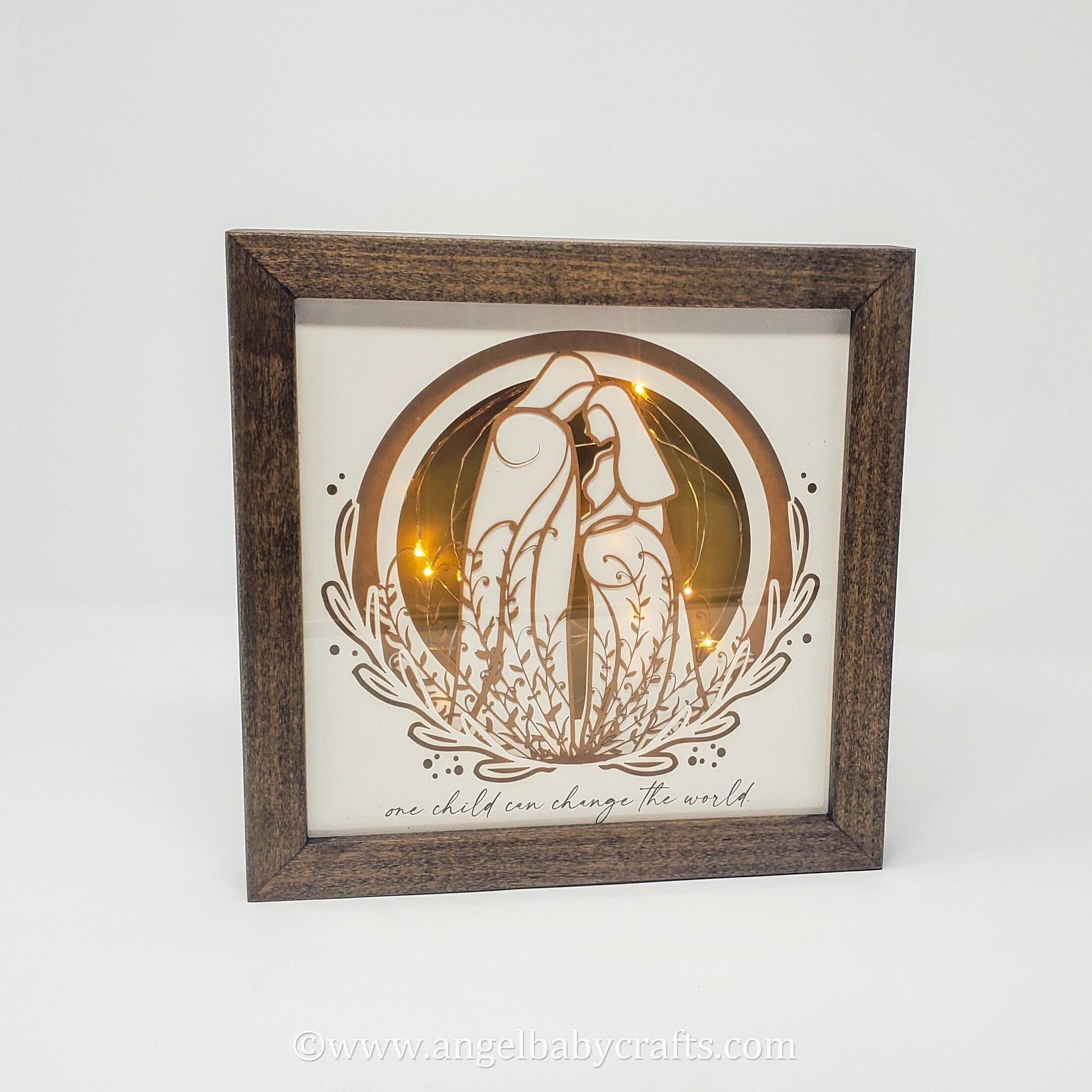 3D Lighted Nativity Joseph and Mary | Christmas Décor